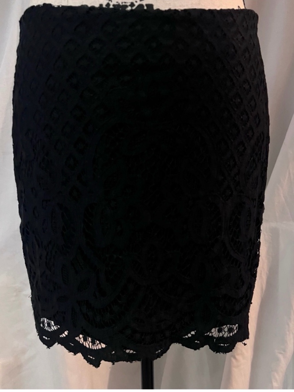 Free People Black Lace Mini Skirt - Picture 3 of 4